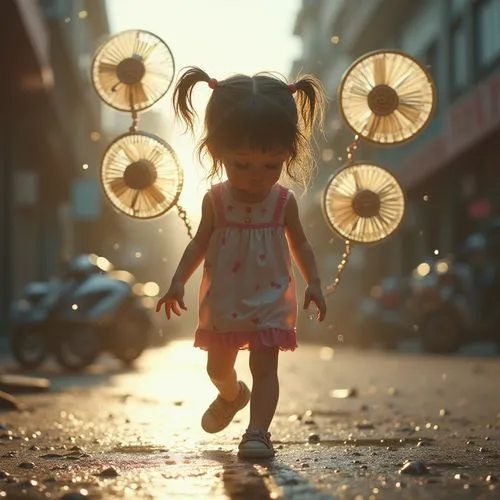 little girl in wind,little girl with umbrella,little girl running,little girl with balloons,little girls walking,little girl fairy,Photography,General,Realistic