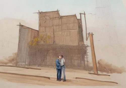 grain elevator,silo,facade painting,church painting,egyptian temple,abnegation,abydos,grain storage,silos,strangeways,hawksmoor,watercolor sketch,demolitions,battersea,backgrounds,banksy,dendera,dust 