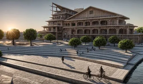 celsus library,constantinople,3d rendering,puy du fou,ephesus,trajan's forum,build by mirza golam pir,water palace,egyptian temple,caravansary,rome 2,roman theatre,3d rendered,city palace,wooden const