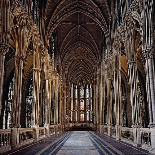 the inside of a cathedral that has been constructed,main organ,ulm minster,nidaros cathedral,batalha,vaulted ceiling,minster,transept,hall of the fallen,presbytery,nave,organ pipes,the cathedral,hunga