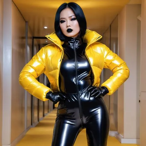 latex,pvc,vrih,yellow and black,vixen,solar,Photography,General,Realistic