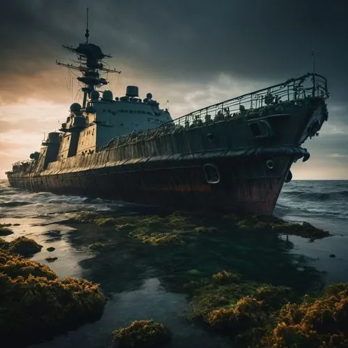 warship,yamato,leberecht,jmsdf,battleship,aircraft carrier,hoshihananomia,ship wreck,severomorsk,battleships,battlecruiser,decommissioned,fujima,kuznetsov,bismarck,aground,uss,shipwreck,undocked,ijn,Photography,General,Fantasy