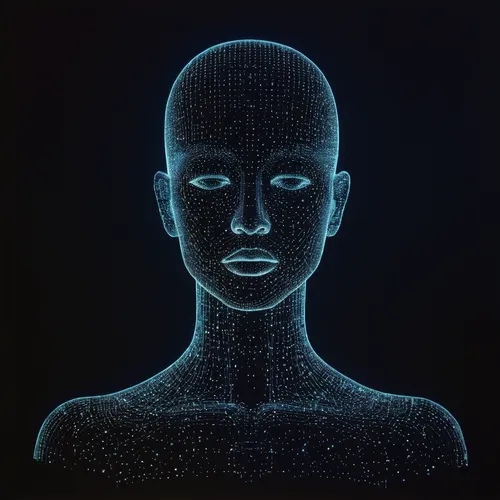 biometrics,humanoid,digital identity,virtual identity,echo,artificial intelligence,dr. manhattan,cybernetics,ai,geometric ai file,robot icon,light mask,uv,cyber,aura,neon human resources,cyberspace,blue light,cyborg,human,Illustration,Abstract Fantasy,Abstract Fantasy 20