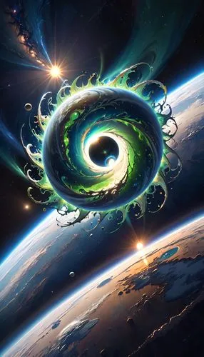 spiral nebula,spiralis,spiral galaxy,colorful spiral,omniverse,koru,Anime,Anime,General