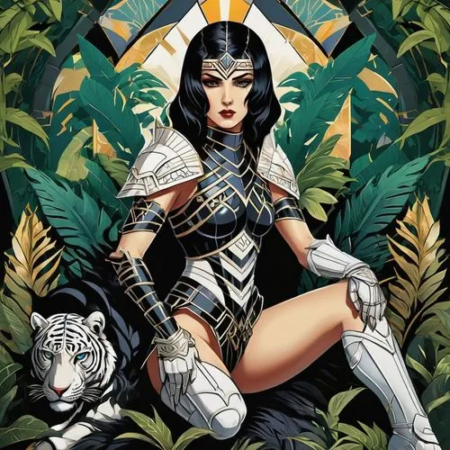 lilandra,barda,eldena,enchantress,themyscira,background ivy,Illustration,Vector,Vector 16