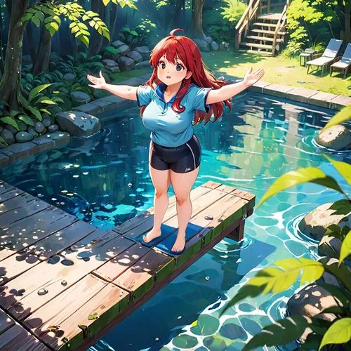 mitsuru,ponyo,hotspring,hotsprings,red summer,swimming pool,ririko,swimmable,pools,ghibli,rias,swim,swimming,summer background,pool,onsen,riko,underwater background,aqua studio,summer day,Anime,Anime,Realistic