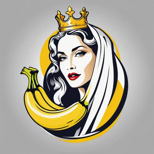 banana,fairy tale icons,crown icons,pregnant woman icon,pop art style,bananas,banana peel,fruits icons,nanas,banana apple,gold foil crown,cool pop art,gold crown,queen crown,fruit icons,queen s,food icons,crown render,vector illustration,growth icon,Unique,Design,Logo Design