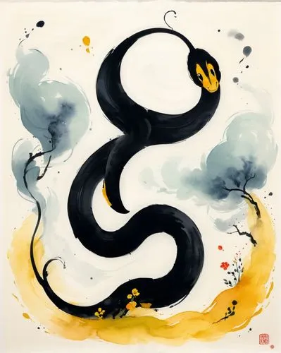 serpent,sankofa,dalixia,uzumaki,taoism,vipera,Illustration,Japanese style,Japanese Style 17