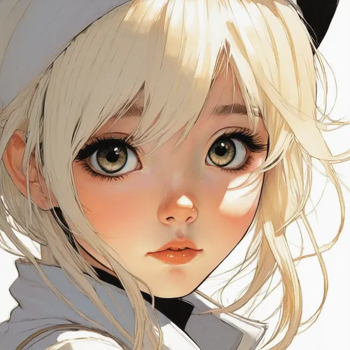 pupils,heterochromia,whitey,pupil,coloring,closeup,violet evergarden,cat eyes,child girl,orange eyes,worried girl,ren,big eyes,poi,painter doll,illustrator,girl portrait,gold eyes,eyes,doll's facial features,Conceptual Art,Daily,Daily 08