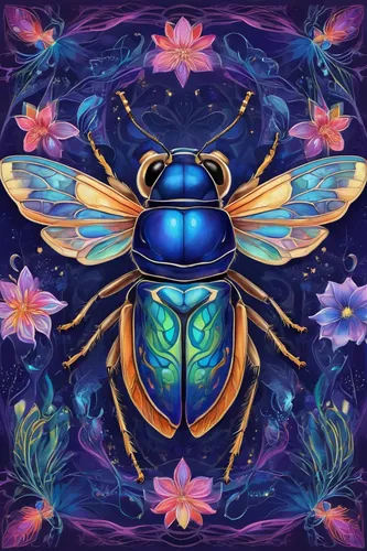 blue wooden bee,bee,pollinator,aurora butterfly,cicada,silk bee,butterfly background,scarab,flower fly,wild bee,drone bee,jewel bugs,jewel beetles,butterfly floral,drawing bee,bees,kaleidoscope art,bumblebees,two bees,honeybee,Illustration,Realistic Fantasy,Realistic Fantasy 20