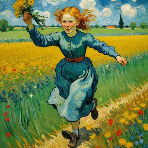 girl picking flowers,picking vegetables in early spring,girl in flowers,picking flowers,little girl in wind,flowers of the field,flowers field,primavera,walking in a spring,field of flowers,flower field,field flowers,willumsen,field of rapeseeds,moniquet,sower,chamomile in wheat field,girl in the garden,cultivated field,vincent van gough,Art,Artistic Painting,Artistic Painting 03