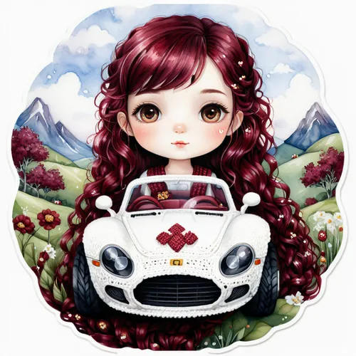 girl and car,alfa,kr badge,fiat,girl in car,dacia,fiat 518,car icon,fiat 500 giardiniera,fiat500,fiat 500,autumn icon,mg magnette za,fiat 501,girl with a wheel,ferrari roma,mini cooper,lingonberry,mitsuoka viewt,heart icon,Illustration,Abstract Fantasy,Abstract Fantasy 11