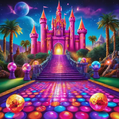 fairy world,fantasy world,fantasy city,fairy tale castle,fairy galaxy,3d fantasy,fantasy picture,epcot ball,cartoon video game background,children's background,fairytale castle,glitter trail,magical adventure,fairy village,magical,dream world,fantasia,attraction theme,easter theme,disney castle,Illustration,Realistic Fantasy,Realistic Fantasy 38