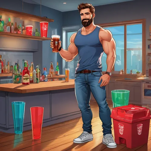 bartender,barman,brawny,tradesman,plumber,handyman,male character,beer sets,male poses for drawing,barista,party dad,advertising figure,diet icon,carpenter jeans,a carpenter,muscle icon,pubg mascot,blue-collar worker,tetleys,commercial,Unique,Design,Infographics