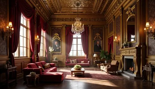 royal interior,ritzau,enfilade,hôtel des invalides,château de chambord,ornate room,parlor,victorian room,chateau margaux,europe palace,entrance hall,foyer,highclere castle,cliveden,musée d'orsay,althorp,wade rooms,hotel de cluny,harlaxton,reading room