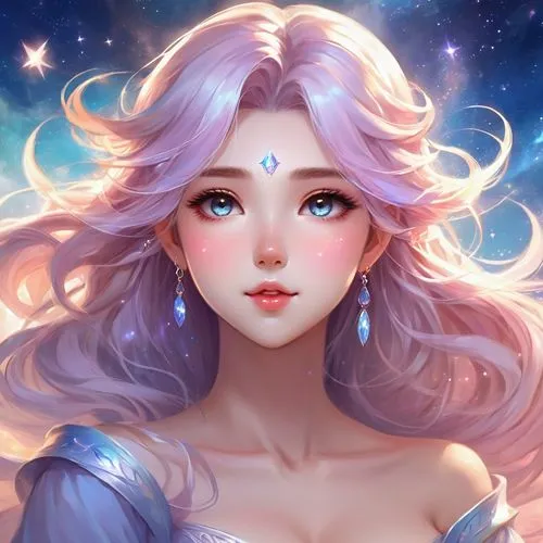 allura,zodiac sign libra,fantasy portrait,fairy galaxy,lumi,diana,monocerotis,constellation unicorn,libra,celestial,luna,markarian,zodiac sign gemini,aurora,rose quartz,starry,virgo,cielo,aldebaran,solar quartz,Illustration,Realistic Fantasy,Realistic Fantasy 01