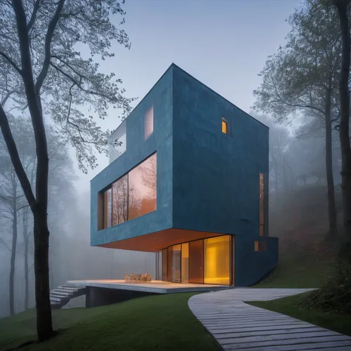 cube house,cubic house,modern architecture,house in the forest,modern house,house in mountains,house in the mountains,cube stilt houses,dunes house,inverted cottage,mirror house,house with lake,frame house,house shape,timber house,wooden house,smart house,archidaily,residential house,foggy landscape,Photography,General,Natural