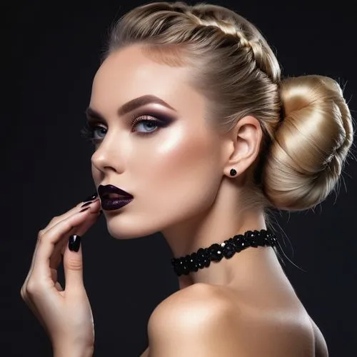 vintage makeup,injectables,updo,chignon,vanderhorst,contoured,makeup artist,jewelry,lopatkina,hairpieces,hairdressing salon,women's cosmetics,glam,topknot,jewellry,retouching,upbraid,halsband,bridal jewelry,perrie,Photography,General,Realistic