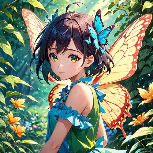 vanessa (butterfly),butterfly background,garden fairy,flower fairy,butterfly green,julia butterfly,ulysses butterfly,butterfly,child fairy,fairy,butterflies,butterfly vector,little girl fairy,aurora butterfly,butterfly day,tropical butterfly,butterfly floral,blue butterflies,photoshoot butterfly portrait,hesperia (butterfly),Anime,Anime,Realistic