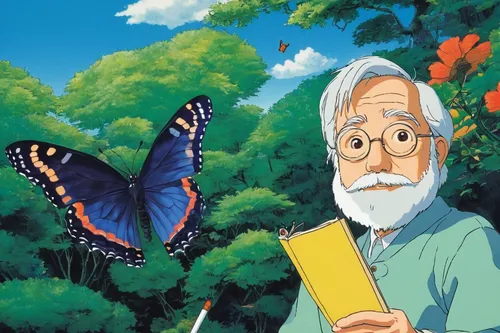 lepidopterist,studio ghibli,ulysses butterfly,butterfly day,a collection of short stories for children,lepidoptera,morpho peleides,butterfly background,morpho,moths and butterflies,chasing butterflies,butterflay,book illustration,butterflies,vanessa (butterfly),blue morpho,white admiral or red spotted purple,butterfly clip art,julia butterfly,morpho butterfly,Illustration,Japanese style,Japanese Style 14