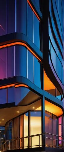 glass building,colorful facade,glass facades,glass facade,abstract corporate,office buildings,enernoc,hypermodern,windows wallpaper,colored lights,contemporary,office building,vdara,colorful city,colorful glass,benaroya,colorful light,cyberport,kamppi,balconies,Illustration,American Style,American Style 07