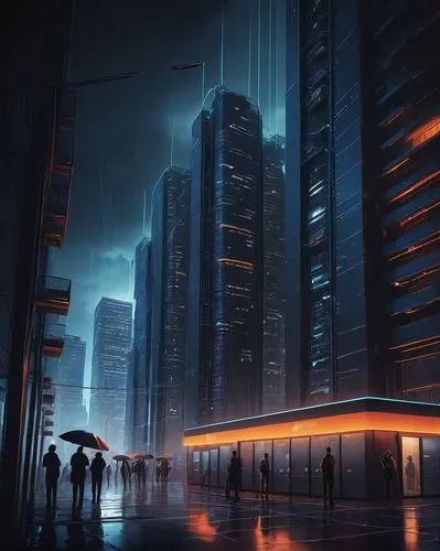 cybercity,cityscape,futuristic landscape,cyberpunk,cyberport,cybertown,coruscant,metropolis,dystopian,sci fiction illustration,bladerunner,shadowrun,skyscrapers,city at night,guangzhou,cyberscene,cyberia,dystopias,cyberworld,city scape,Conceptual Art,Fantasy,Fantasy 17