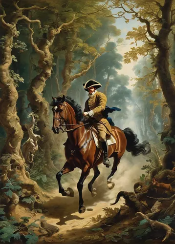 hunting scene,man and horses,galloping,horseman,bronze horseman,horse running,western riding,horseback,napoleon,english riding,george washington,two-horses,endurance riding,cross-country equestrianism,landseer,cavalry,exmoor,gallops,fox hunting,cavalier,Art,Classical Oil Painting,Classical Oil Painting 01