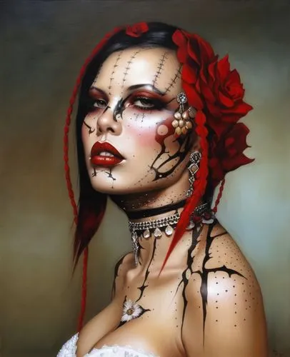 viveros,rasputina,bloodrayne,voodoo woman,planescape,sirenia,Illustration,Realistic Fantasy,Realistic Fantasy 10