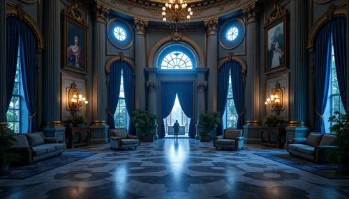 ornate room,hall of the fallen,blue room,ballroom,theed,sacristy,gringotts,hallway,grandeur,the throne,sanctuary,victorian room,royal interior,cathedral,entrance hall,europe palace,courtroom,empty interior,sanctum,fairy tale castle