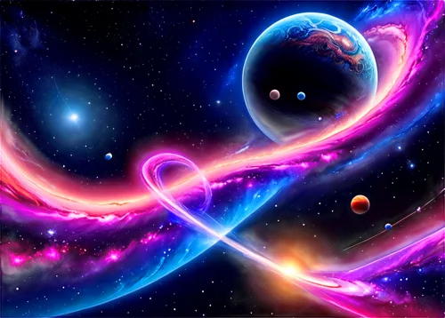 heart swirls,galaxy collision,space art,infinity,wormhole,all forms of love,colorful star scatters,polarity,colorful spiral,universe,colorful heart,the luv path,orbitals,love symbol,heart background,heart flourish,fire heart,orbiting,love in air,spheres,Illustration,Retro,Retro 08