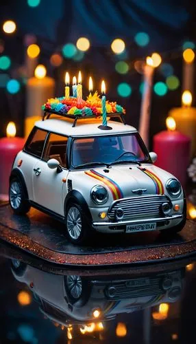 christmas retro car,mini cooper,christmas car,christmas cars,minicooper,mini,Photography,General,Fantasy