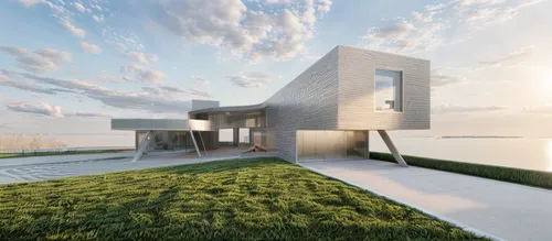 dunes house,cubic house,modern house,modern architecture,3d rendering,cube house,archidaily,glass facade,cube stilt houses,render,frame house,smart house,exposed concrete,modern building,futuristic art museum,dune ridge,futuristic architecture,contemporary,residential house,model house