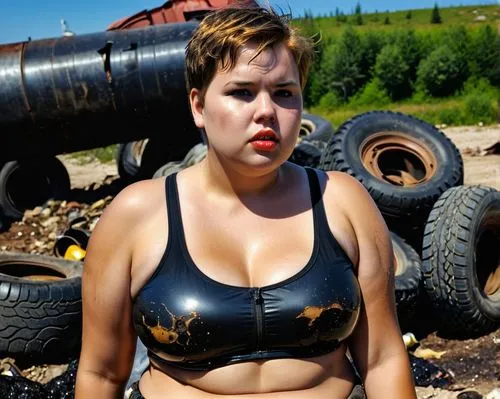 strongwoman,barb wire,hard woman,brakewoman,lipnicki,lbbw,motorboat sports,olafsdottir,coalminer,gunnarsdottir,bobsledder,tankettes,scrapyard,bbw,woman fire fighter,hypermastus,girl with a wheel,jutlandic,junkyard,junk yard,Photography,General,Realistic