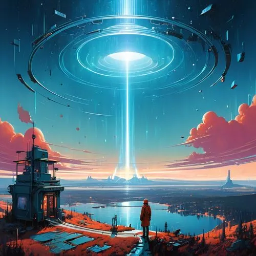 ufo,ufos,futuristic landscape,homeworld,homeworlds,polara,Conceptual Art,Sci-Fi,Sci-Fi 06