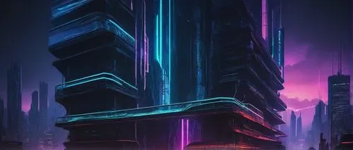 cybercity,cyberpunk,polara,cybertown,futuristic landscape,futuristic,skyscraper,cyberia,tron,metropolis,bladerunner,cyberport,synth,hypermodern,dystopian,scifi,sci - fi,the skyscraper,cityscape,cybertron,Conceptual Art,Daily,Daily 23