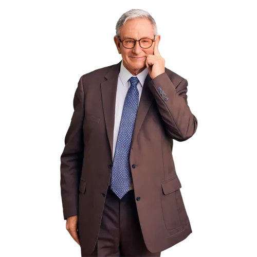 Respecting others, elderly man, kind face, gentle smile, thinning grey hair, glasses, wrinkled hands, brown suit, white shirt, black tie, standing, hands behind back, polite posture, soft natural ligh