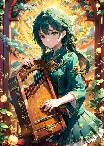 pianist,iris on piano,tiki,orchestra,violinist,piano,musician,emerald,harp player,serenade,hatsune miku,noel,violinist violinist,violin,miku,christmas angel,concerto for piano,christmas wallpaper,violin player,composer,Anime,Anime,Realistic