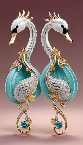 ornamental duck,bird couple,pelicans,arpels,ornamental bird,lalique,egretta,firebirds,swan pair,doulton,an ornamental bird,flamingo couple,phoenixes,enamelled,constellation swan,boucheron,chaumet,mouawad,kingfishers,geerlings,Unique,3D,3D Character