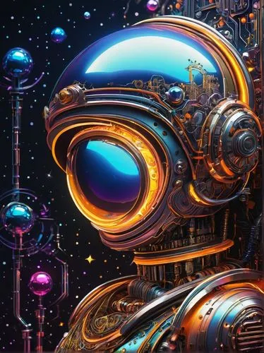 sci fiction illustration,cybernetics,scifi,sci fi,sci-fi,sci - fi,robot in space,science fiction,cyberspace,orbital,electron,robot icon,robot eye,cyber,aquanaut,cyborg,biomechanical,science-fiction,artificial intelligence,mechanical,Conceptual Art,Daily,Daily 34