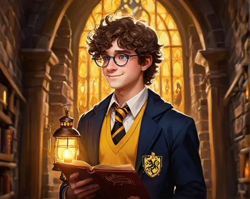 librarian,bookworm,potter,scholar,harry potter,hogwarts,academic,book glasses,reading glasses,magic book,albus,read a book,the books,nerd,cg artwork,drexel,books,rowan,professor,open book,Illustration,Realistic Fantasy,Realistic Fantasy 37