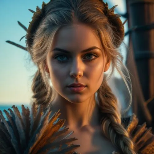 pirate girl posing in a full-length standing pose,fantasy portrait,elsa,witcher,celtic queen,romantic portrait,eufiliya,fantasy woman,fantasy art,fantasy picture,full hd wallpaper,games of light,elven