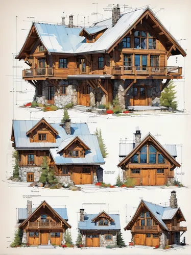 log home,houses clipart,chalet,log cabin,wooden houses,wooden house,timber house,chalets,house drawing,half-timbered,timber framed building,alpine style,wooden facade,half-timbered house,half timbered,wooden construction,house in the mountains,house in mountains,mountain huts,the cabin in the mountains,Conceptual Art,Oil color,Oil Color 07