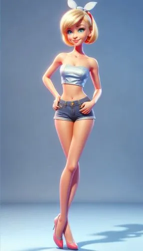 barbie,3d model,3d figure,pinu,paderina,elastigirl