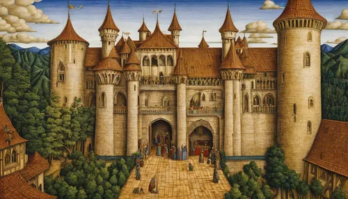 middle ages,medieval architecture,the middle ages,medieval,medieval castle,knight's castle,castle of the corvin,medieval town,bach knights castle,castles,medieval market,castelul peles,hotel de cluny,fairy tale castle,castel,new castle,neuschwanstein,moated castle,gold castle,castleguard,Art,Classical Oil Painting,Classical Oil Painting 28