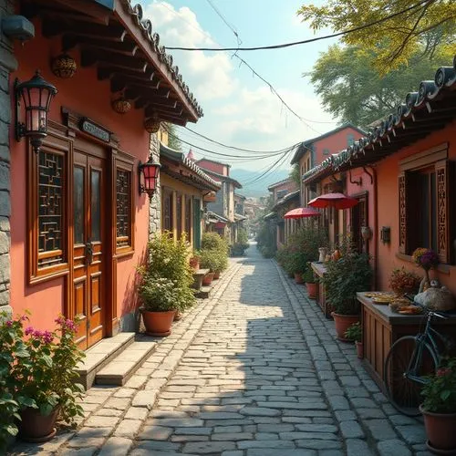 hutong,old linden alley,narrow street,lijiang,alley,alleyway,teahouses,shuozhou,longshan,qingcheng,sidestreet,teahouse,chaozhou,qufu,bukchon,the cobbled streets,shaoxing,korean folk village,alleyways,pingyao,Photography,General,Realistic