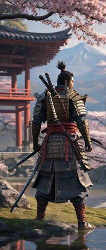 samurai,samurai fighter,goki,tsukemono,sōjutsu,senso-ji,mukimono,japanese sakura background,kenjutsu,sensei,sensoji,hijiki,shinobi,erhu,battōjutsu,iaijutsu,kiyomizu,katana,sakura background,dobok,Conceptual Art,Fantasy,Fantasy 23