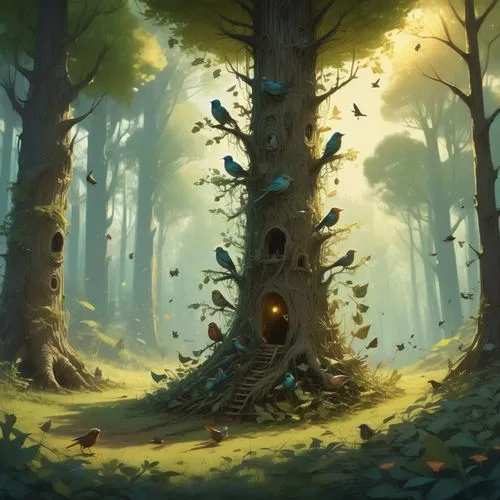 druid grove,mushroom landscape,fairy forest,cartoon forest,autumn forest,deciduous forest,enchanted forest,haunted forest,forest glade,elven forest,forest tree,the forest,forest landscape,forest background,forest floor,holy forest,chestnut forest,forest,tree grove,the forest fell,Conceptual Art,Fantasy,Fantasy 01