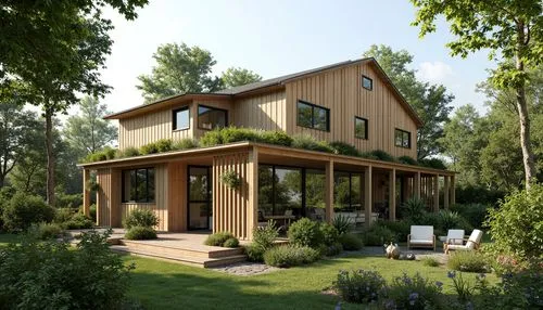 timber house,summerhouse,wooden house,forest house,inverted cottage,summer house,summer cottage,danish house,passivhaus,garden elevation,wooden decking,deckhouse,frame house,country house,chalet,country cottage,new england style house,revit,homebuilding,greenhut