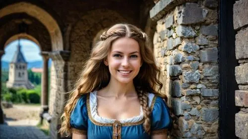 bran castle,iulia hasdeu castle,celtic woman,bavarian swabia,fairy tale castle sigmaringen,medieval,bavarian,rapunzel,middle ages,girl in a historic way,celtic queen,dracula castle,medieval architectu