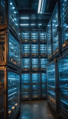 cryobank,supercomputer,datacenter,supercomputers,the server room,lockers,petabytes,data storage,columbarium,data center,storage,computer room,cryonics,datacenters,repositories,cold room,mainframes,incubators,closets,stored,Illustration,Realistic Fantasy,Realistic Fantasy 13